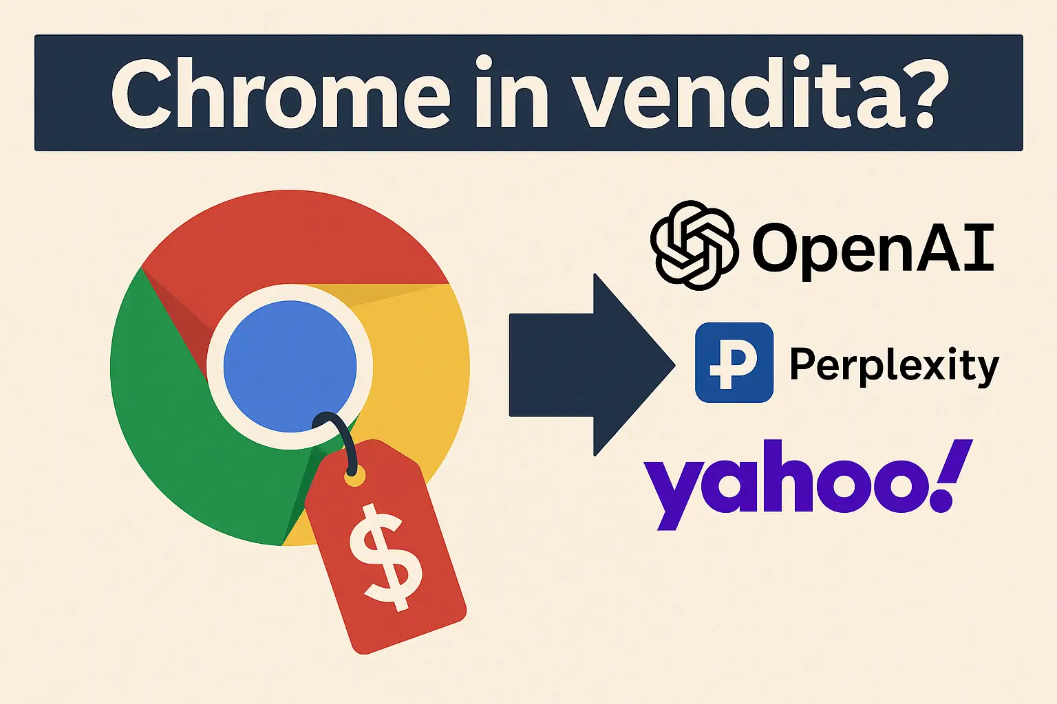Immagine del post: OpenAI, Perplexity e Yahoo vogliono comprare Chrome: cosa significa questo affare da 50 miliardi?
