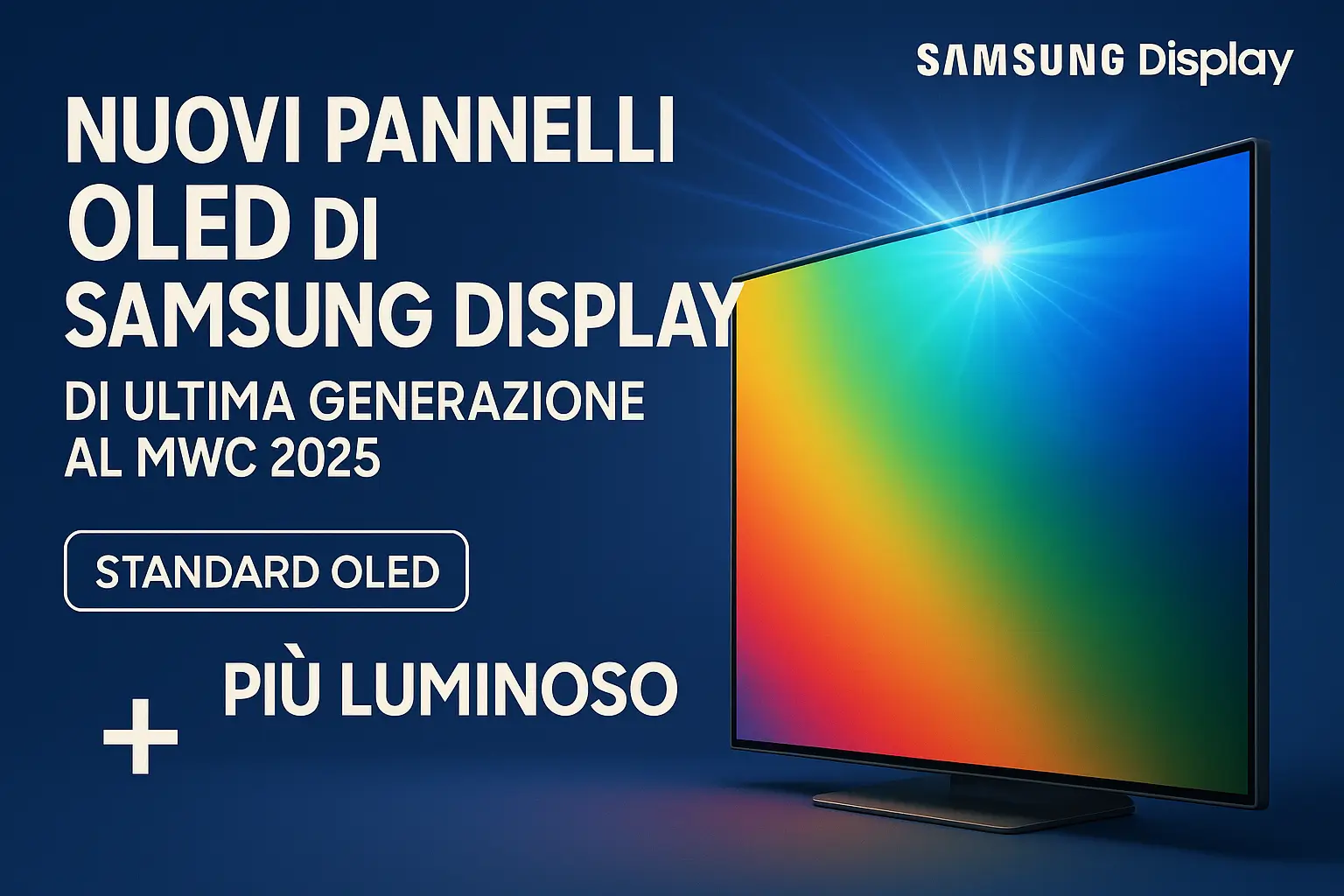 Immagine del post: Samsung Display al MWC 2025: i nuovi pannelli OLED più luminosi ed efficienti rivoluzionano il futuro degli schermi
